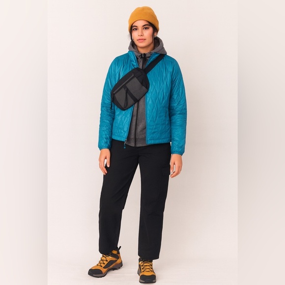 Patagonia Teal Quilted  Nano PrimaLoft  Zip Up Lightweight Jacket Size M - Picture 1 of 11